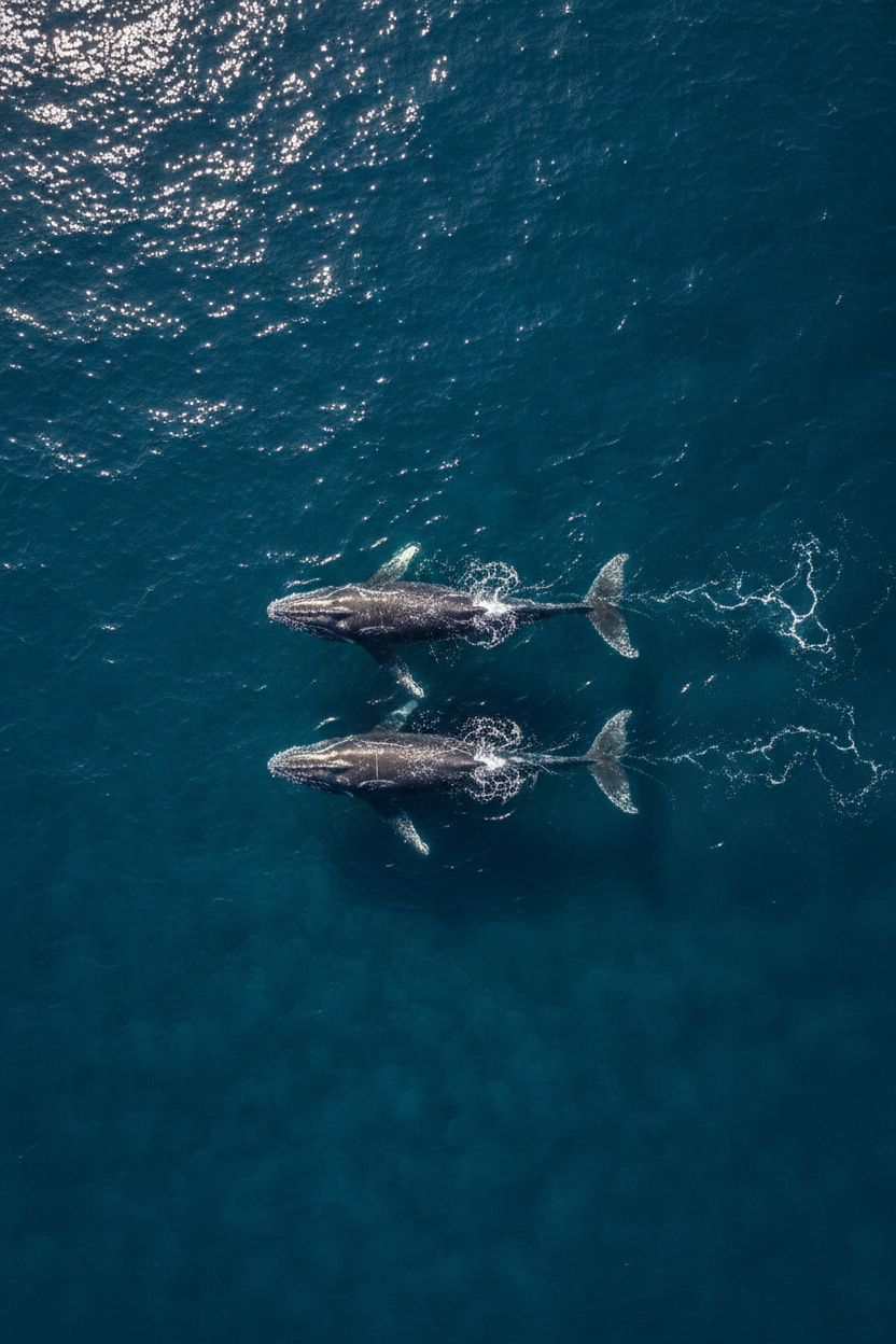 Aerial Ocean Wildlife