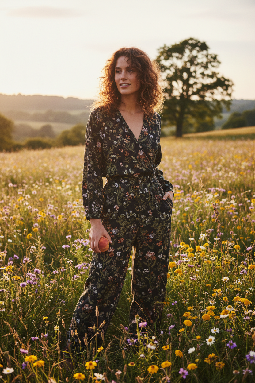 Bohemian Wildflower Meadow Fashion Editorial