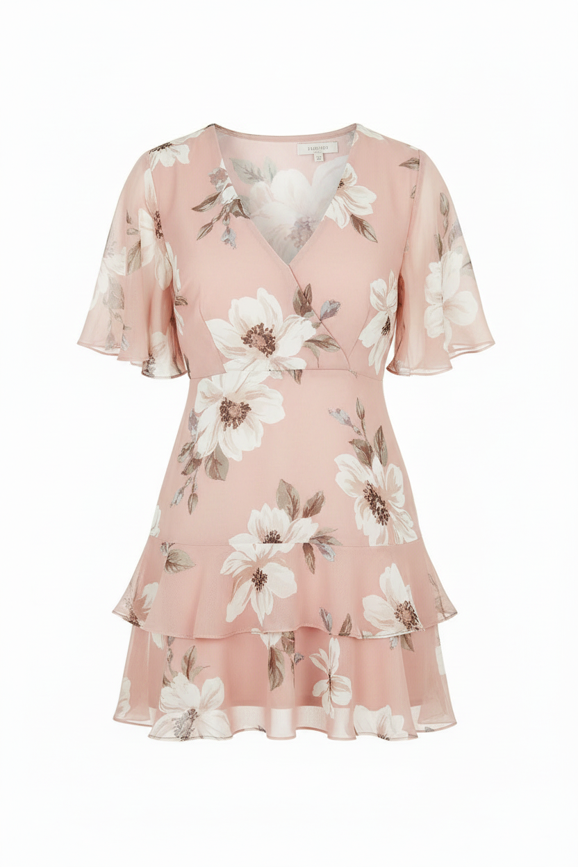 Blush Floral – Front view on white background