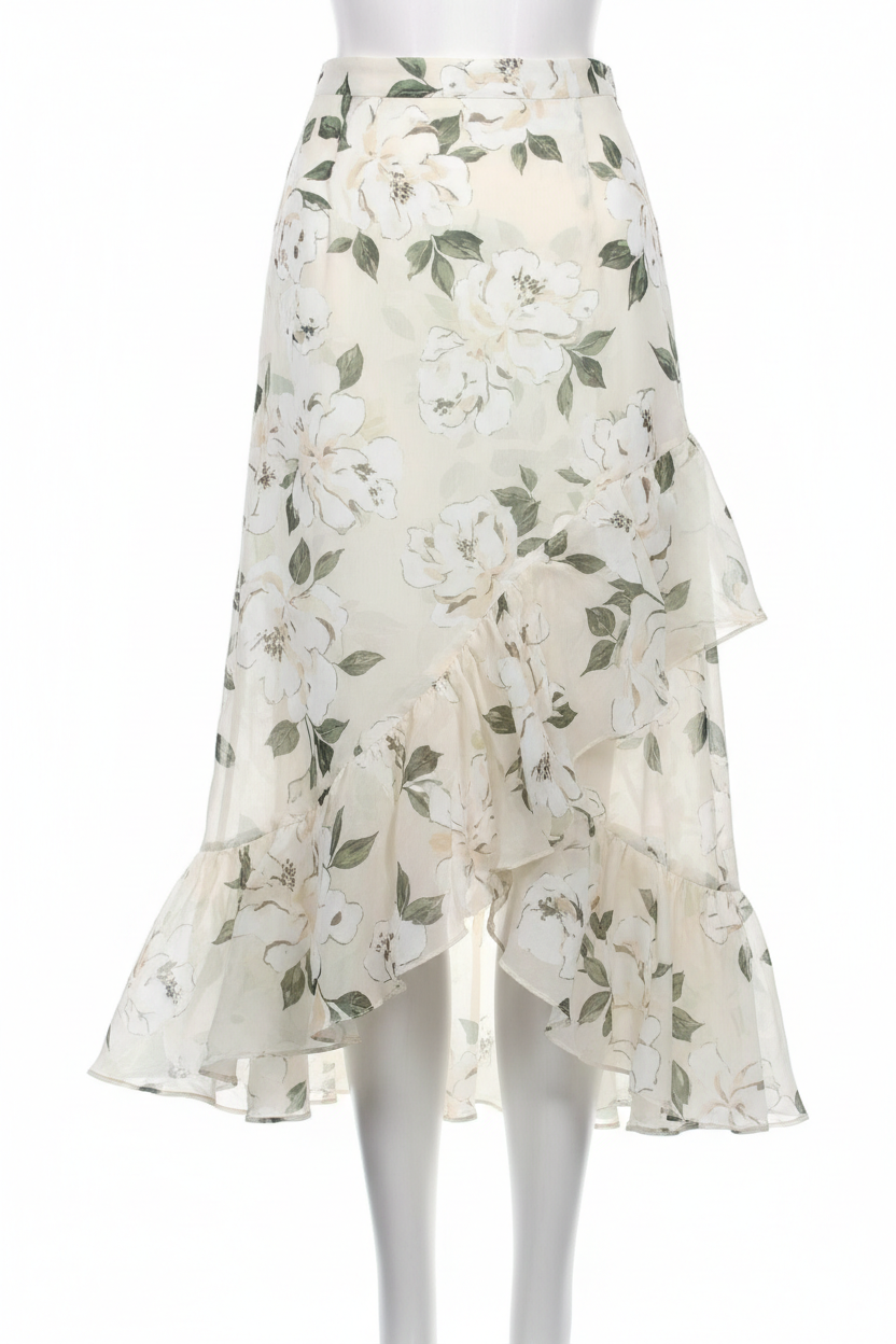Ivory Floral - Front view on white background