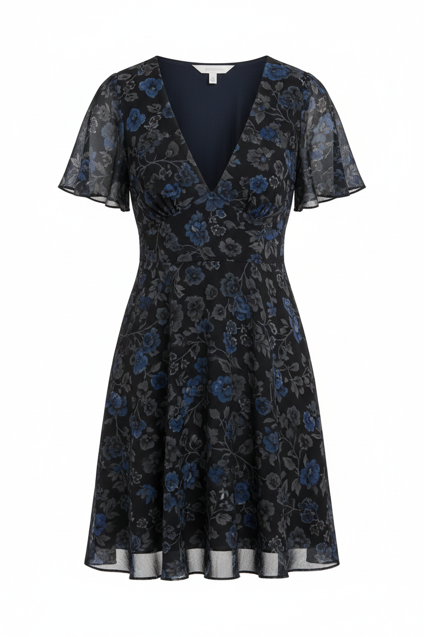Midnight Floral - Front view white background