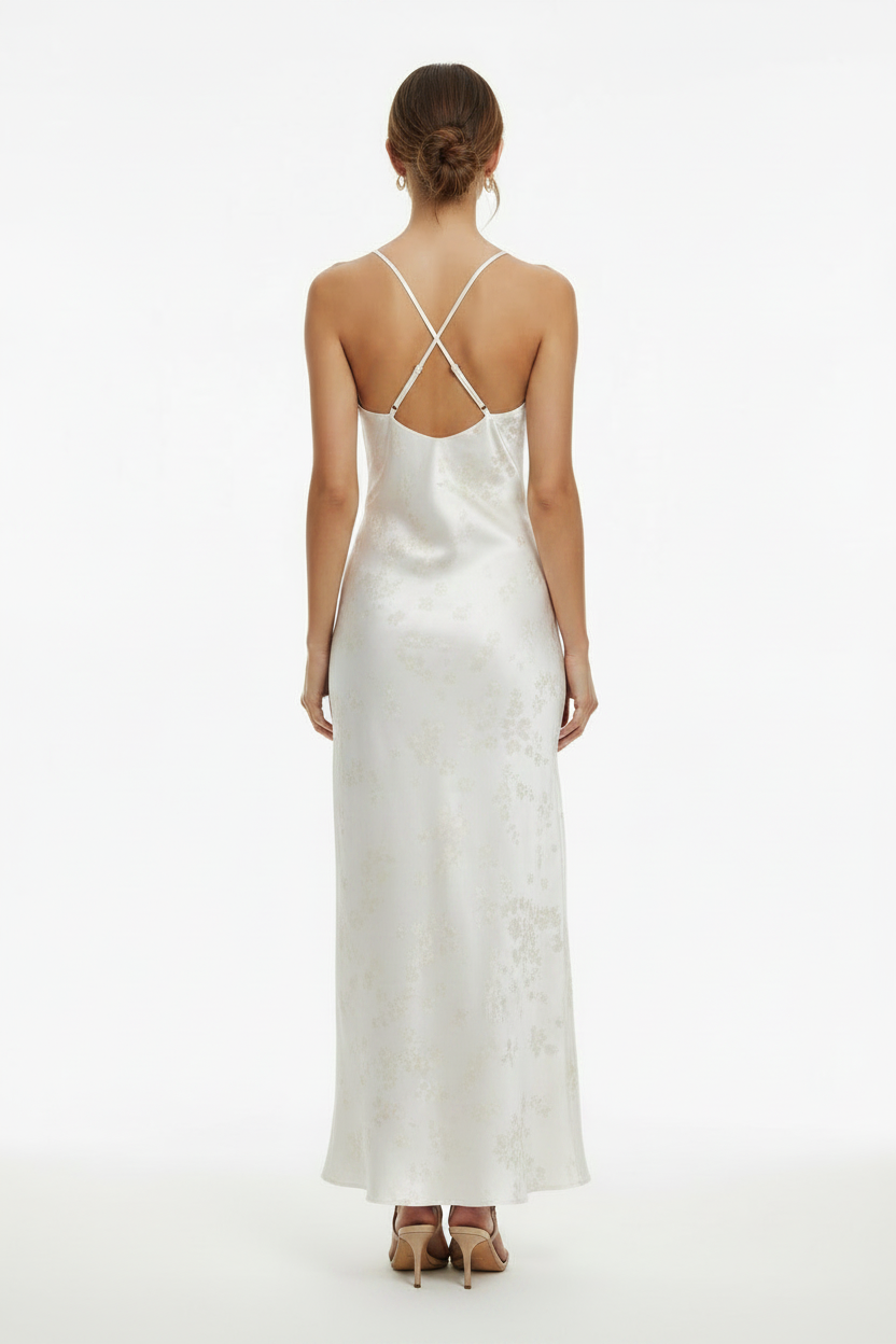 Ivory Floral – Back view