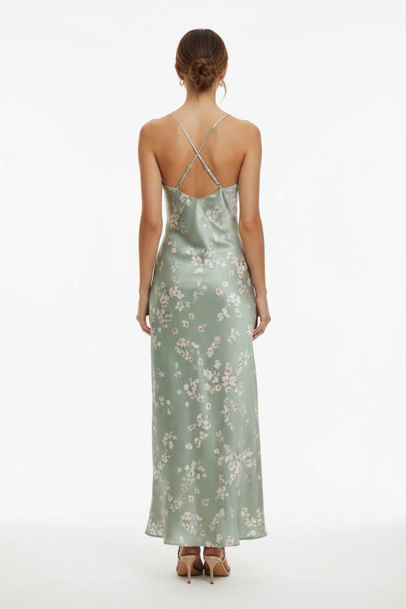 Sage Floral – Back view