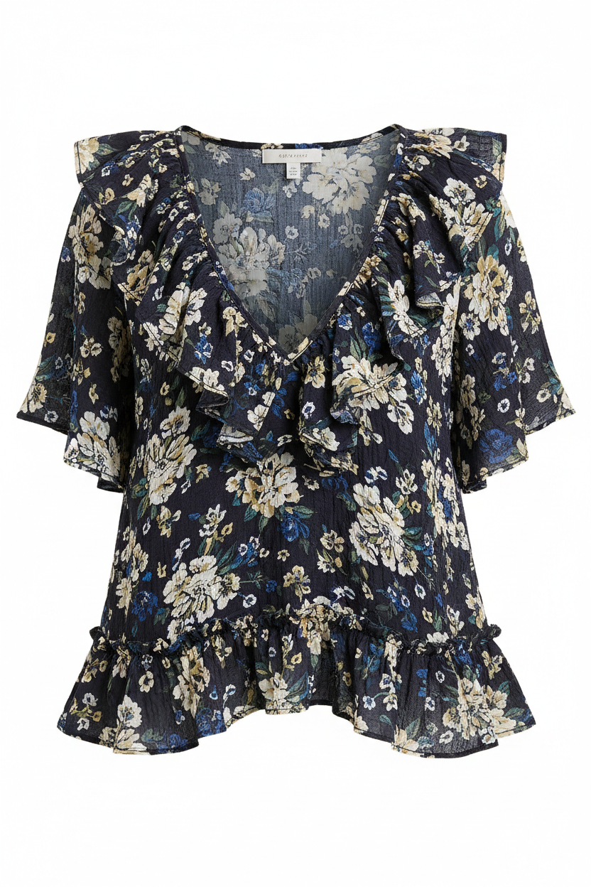 Midnight Floral – Front view on white background