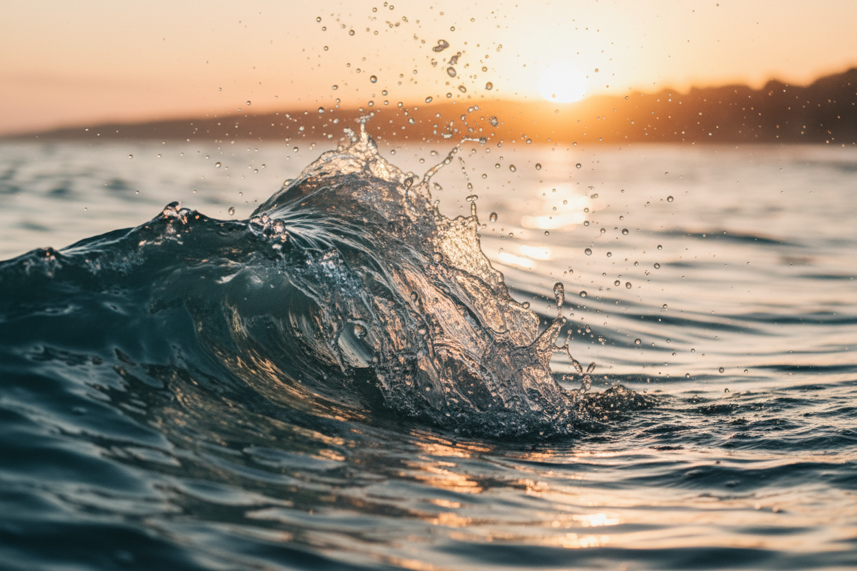 Ocean Wave Splash Cinematic